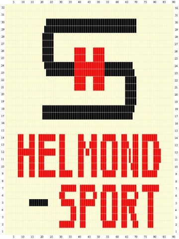 Sunarts Doe Het Zelf Pakket Model Logo Helmond X Cm Artikelnummer D Hulzengordijn