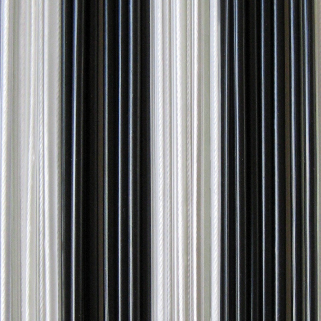 Abstractie Meander Leesbaarheid Sunarts model 569 Palermo transparant / zwart afm 90 x 210 cm -  Draadgordijn - Horrenbouw.nl